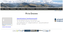 Desktop Screenshot of petersandrini.net