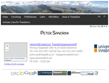 Tablet Screenshot of petersandrini.net